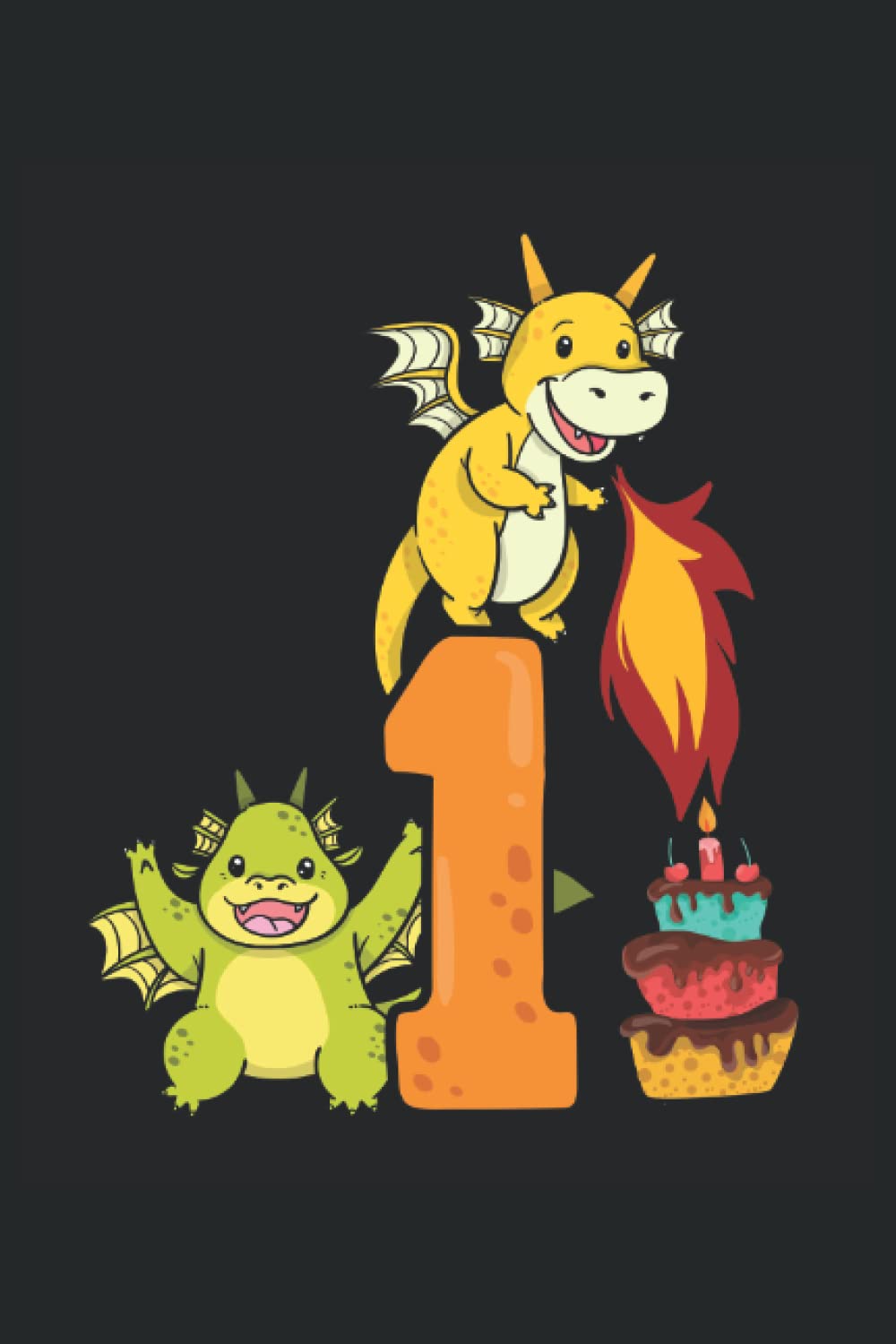 1. Geburtstag Junge Mädchen Drache Outfit: Notizbuch Books