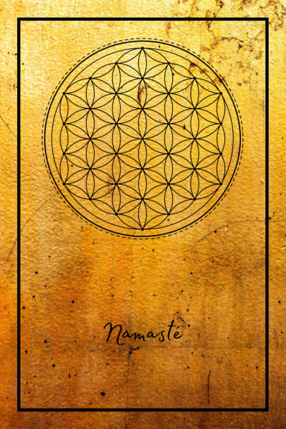Notizbuch - Gold - Blume des Lebens - Namaste - Journal | Planer | Tagebuch - 120 linierte Seiten | 6x9 Zoll | Geschenk | liebevolle Gestaltung Books