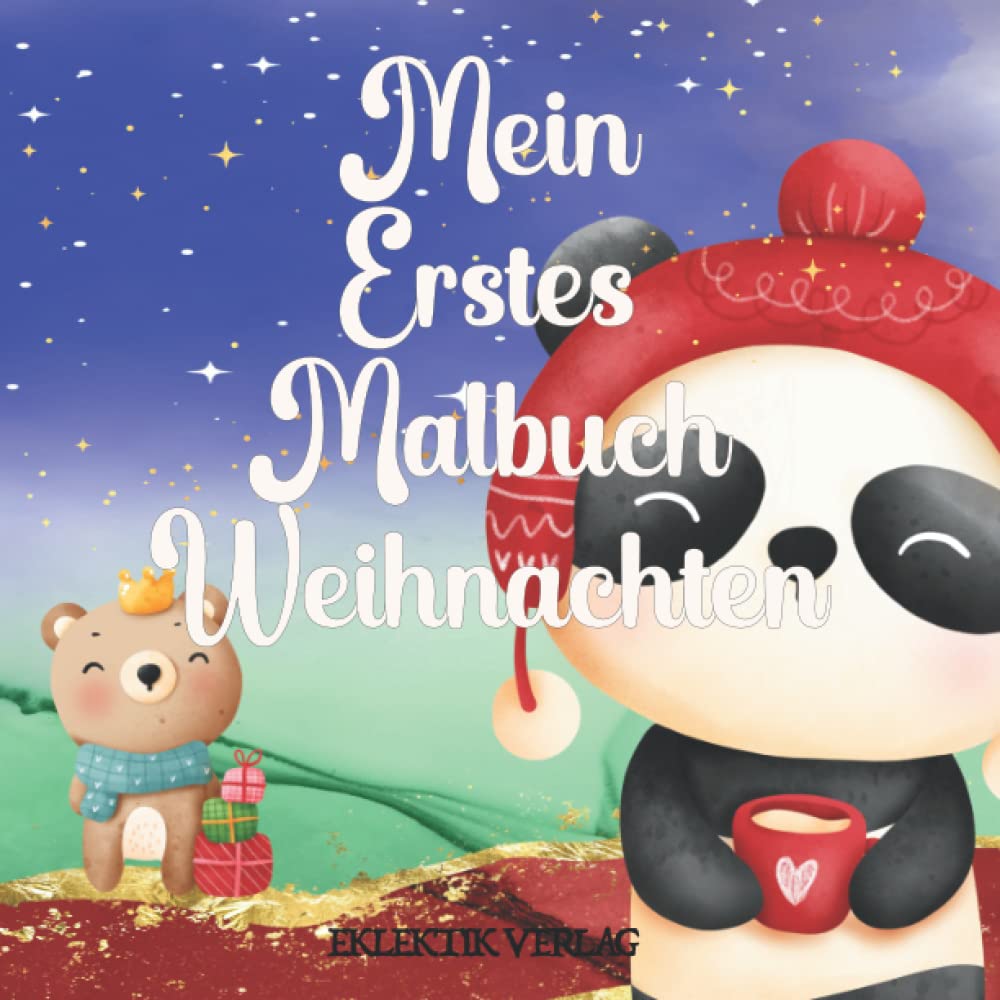 Mein Erstes Malbuch Weihnachten ab 1 Jahr - Kritzeln mit Fingerfarben oder Stiften Film, Art & Culture