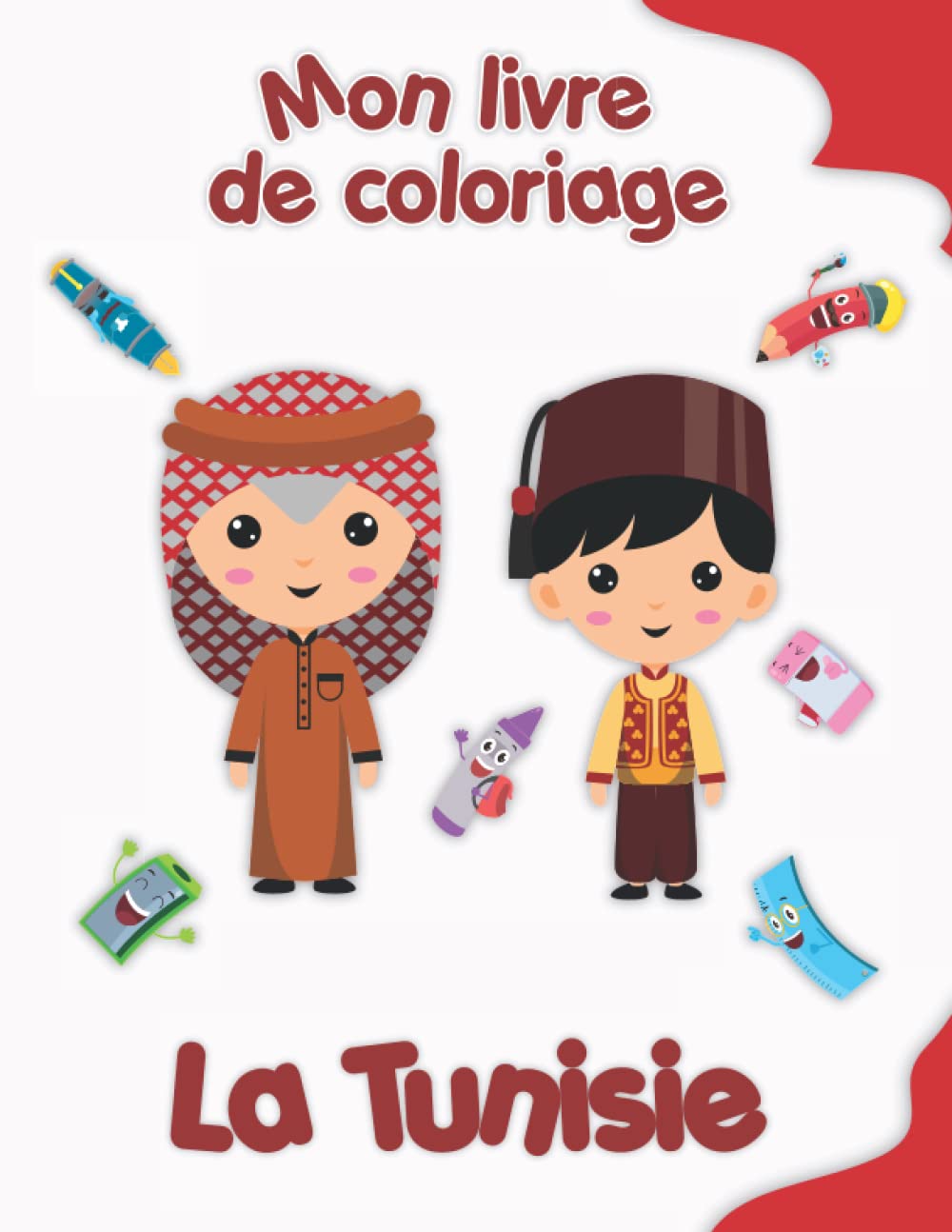 Mon livre de coloriage sur la Tunisie: Coloriages d'animaux, de paysages et de personnages, enfants de 2 à 6 ans Tiptoi & Games