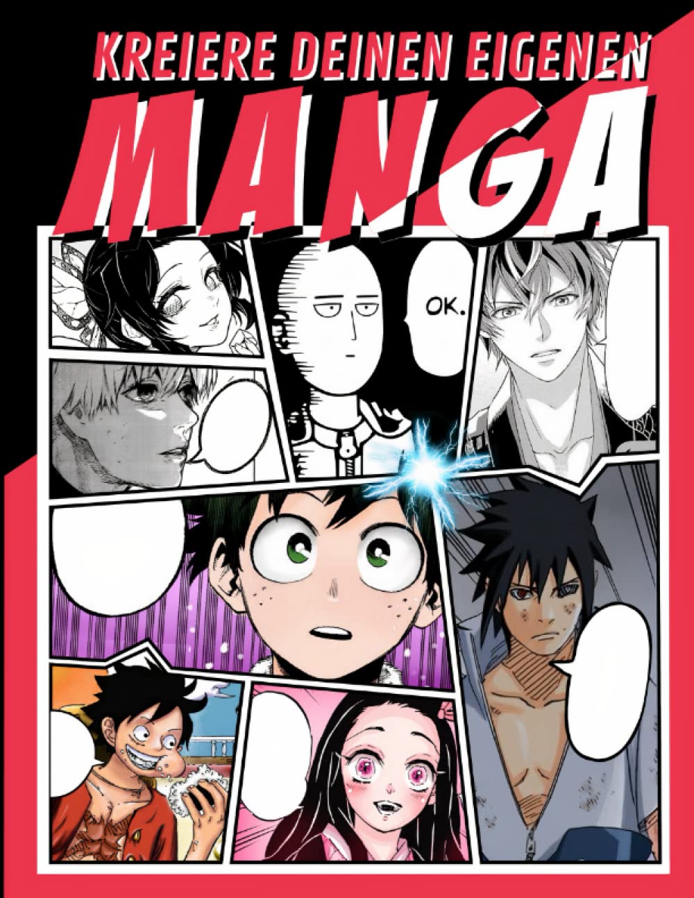 Kreiere Deinen Eigenen Manga: Zeichne deinen eigenen Manga | 100 leere Teller zum Anpassen | Blanko Manga Buch | für Erwachsene, Teenagers & Kinder Arts & Music