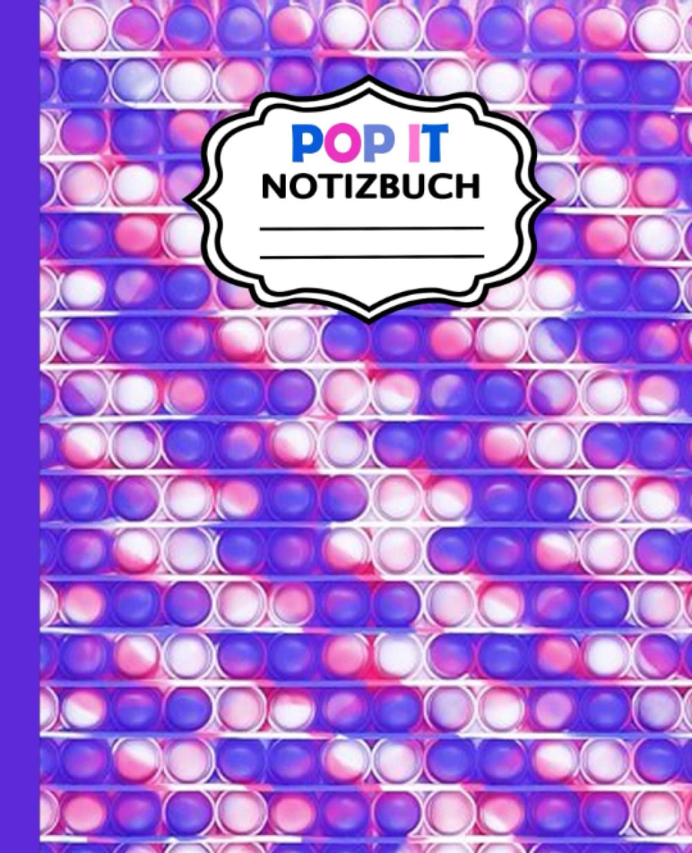Notizbuch: Notizbuch mit Pop-It-Print | Buntes Fidget Toy Theme Glossy Cover | College Ruled Kompositions-Notizbuch | 120 Seiten liniertes Tagebuch ... Mädchen Kinder Geburtstagsfeiern Schule Learning & Reference