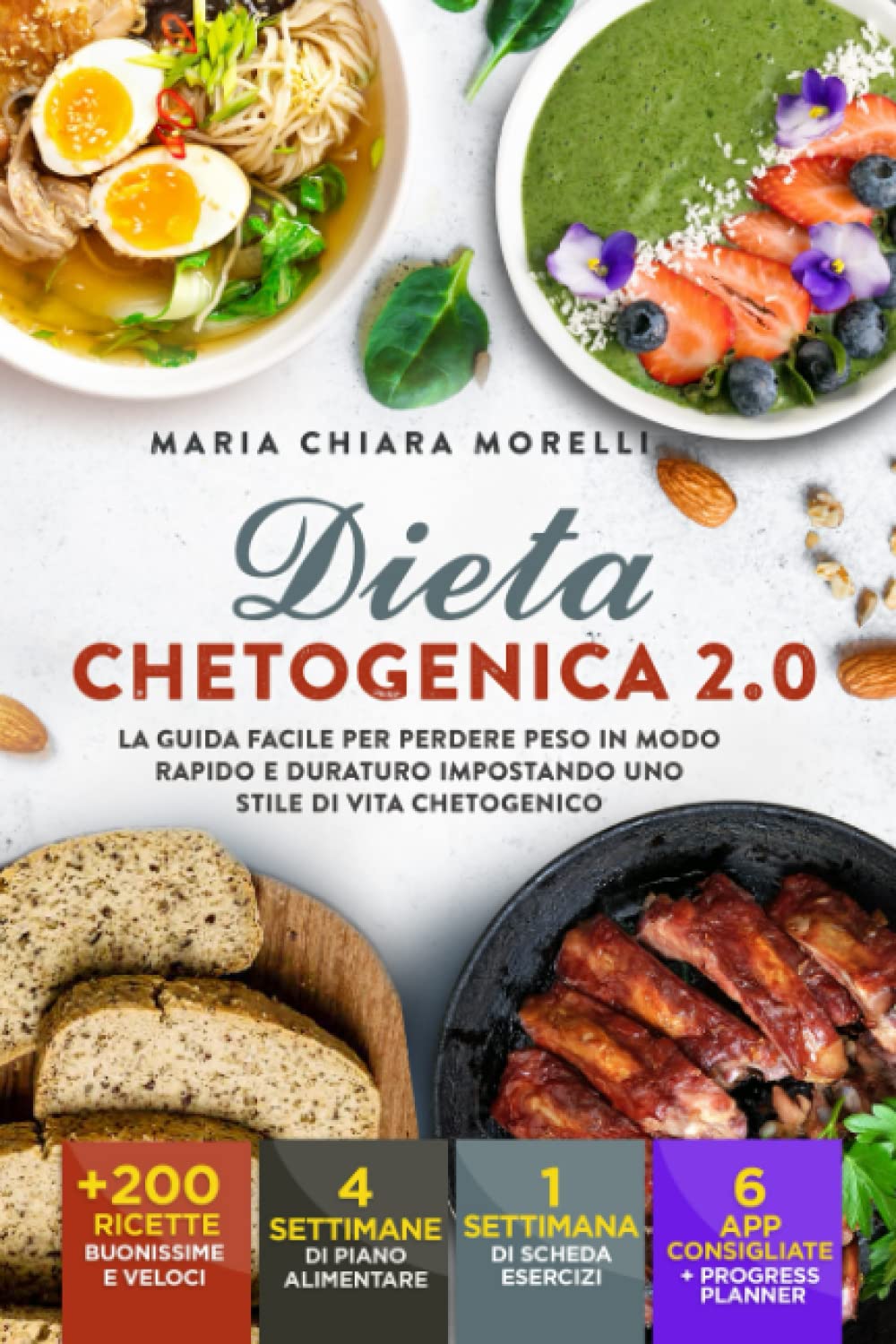 Dieta Chetogenica 2.0: La Guida Facile per Perdere Peso in Modo Rapido e Duraturo Impostando Uno Stile di Vita Chetogenico. Include +200 Ricette, Piano Alimentare e Scheda Esercizi book