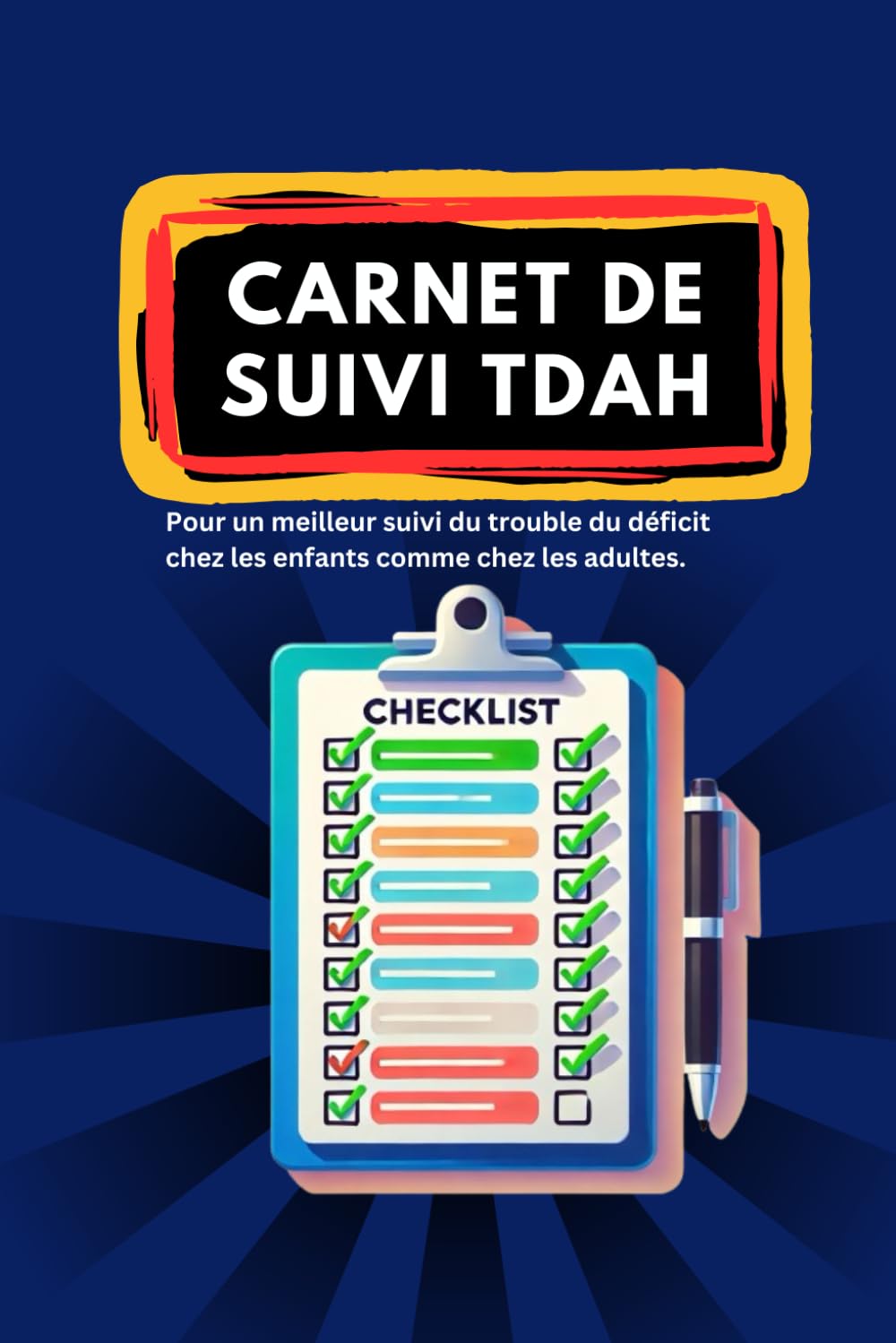 carnet de suivi TDAH ( trouble du déficit de l'attention avec ou sans hyperactivité ): pour un meilleur suiv du trouble du déficit chez les enfants comme chez les adultes Health, Nutrition & Fitness