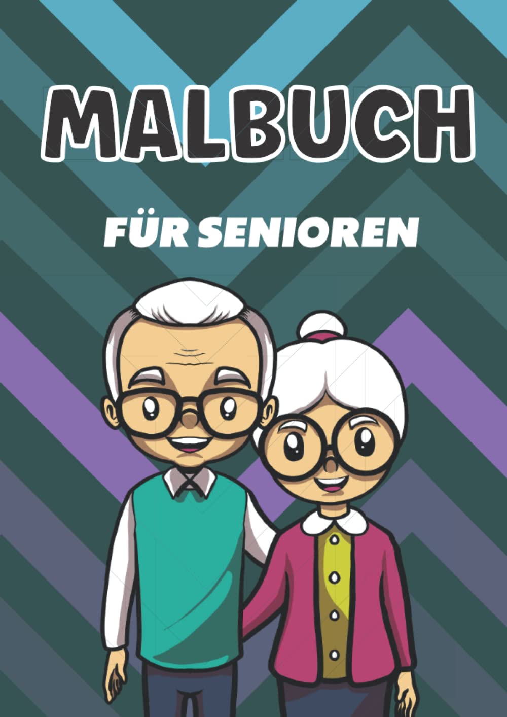Malbuch für Senioren: Extra großes Ausmalbuch für Oma und Opa | Hunde, Vögel, Katzen, Fahrzeuge, Speisen, Mandalas | A4 Malvorlagen | Geschenk für alte Menschen mit Demenz Parents & Children