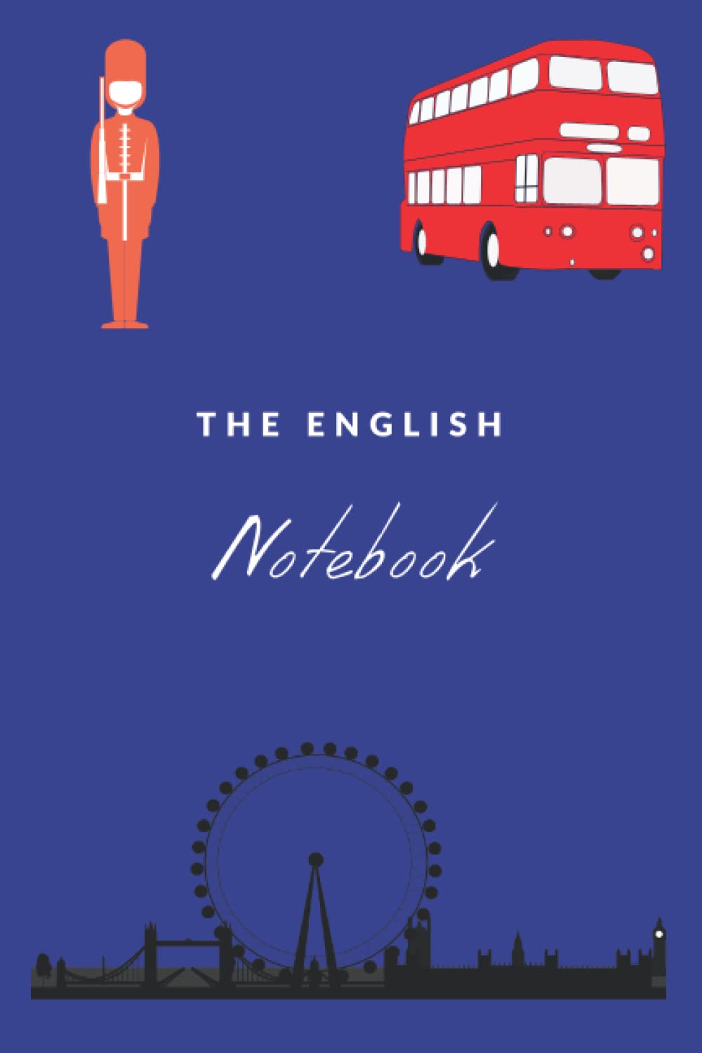 The English Notebook: Classy "English" Notebook Black Lined 120 pages Journal book