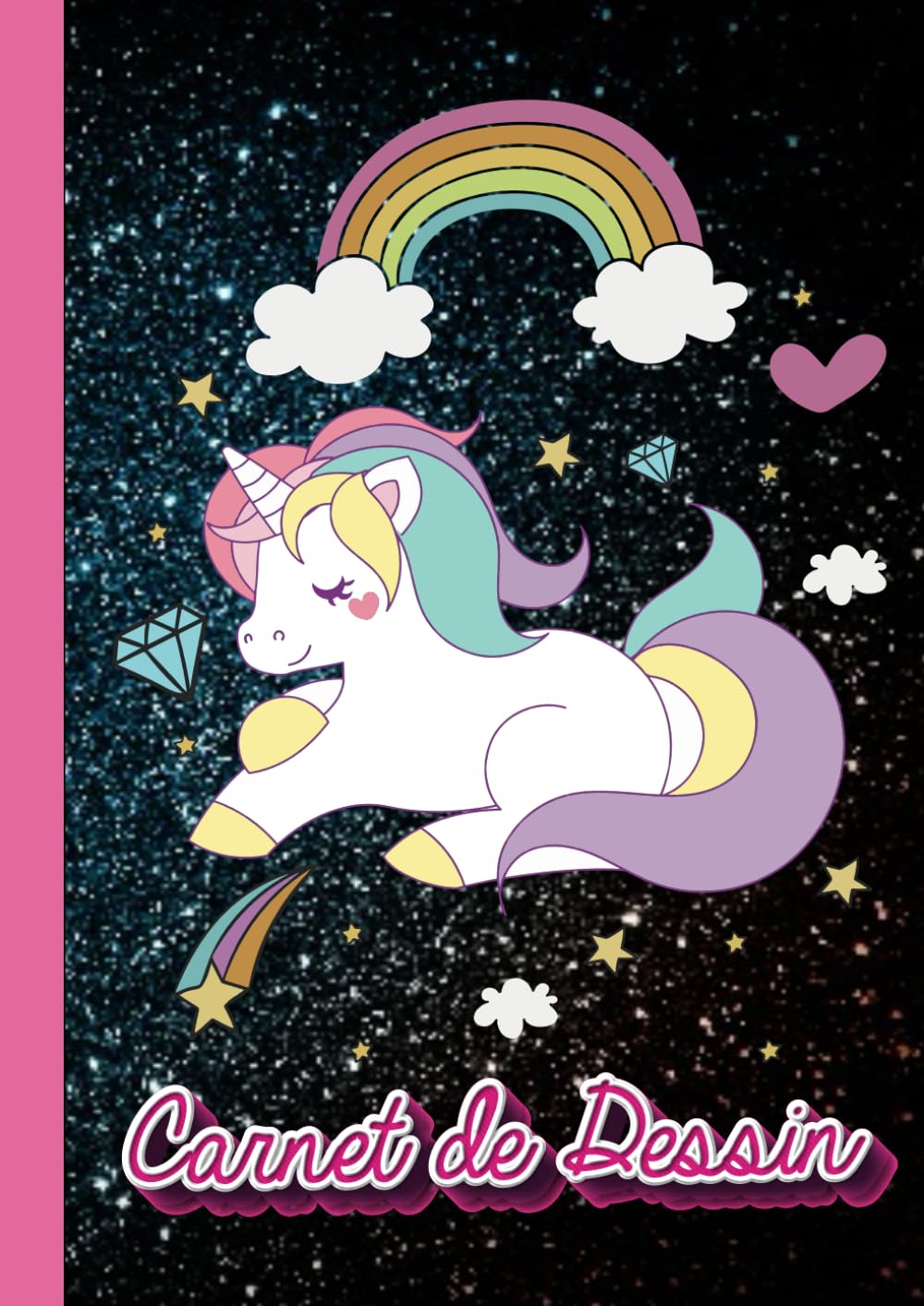 Carnet de Dessin: carnet de dessin licorne a4, Carnet de Dessin Pour Enfant, 110 Pages Blanches -A4 21x29.7 cm- Cahier de Dessin Licorne pour Fille Film, Art & Culture