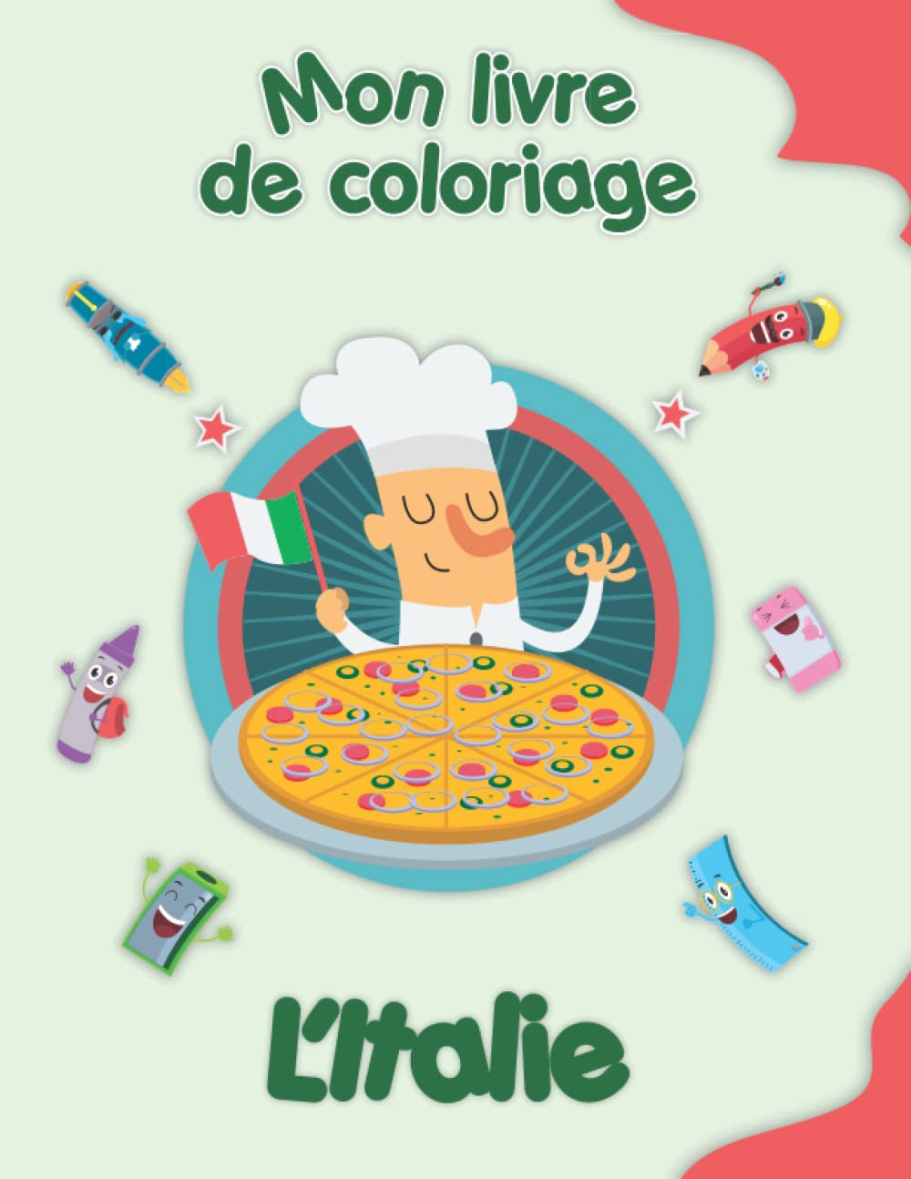 Mon livre de coloriage sur l'Italie: Coloriages d'animaux, de paysages et de personnages, enfants de 2 à 6 ans Tiptoi & Games