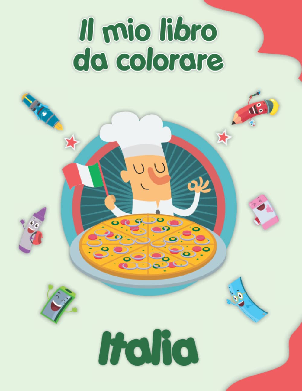 Il mio libro da colorare sull'Italia: Disegni da colorare di animali, paesaggi e personaggi. Bambini 2-6 anni Tiptoi & Games
