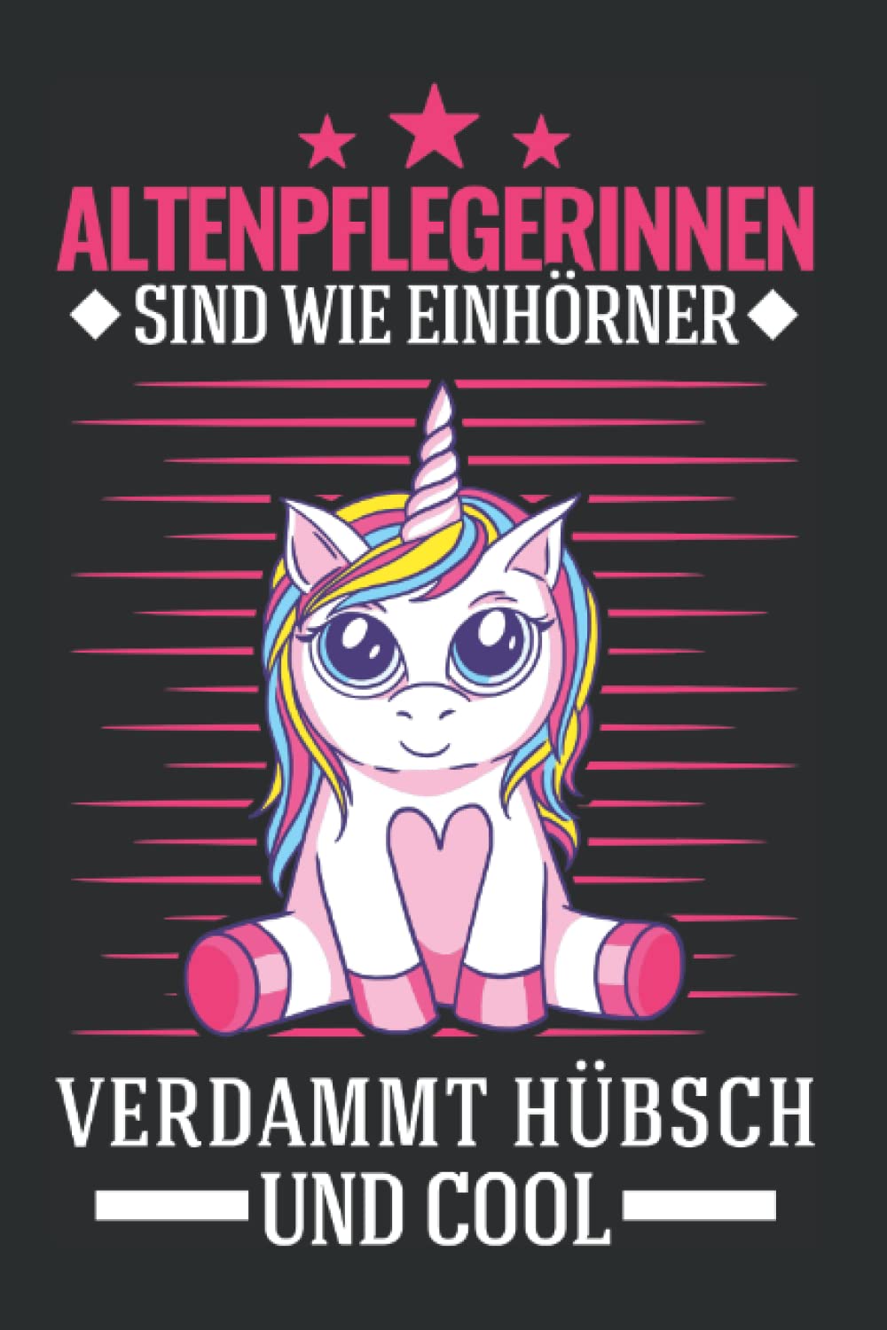Altenpflegerin Notizbuch: Altenpflege Einhorn Altenpflegerin Altenheim / 6X9 Zoll / 120 Karierte Seiten Seiten book