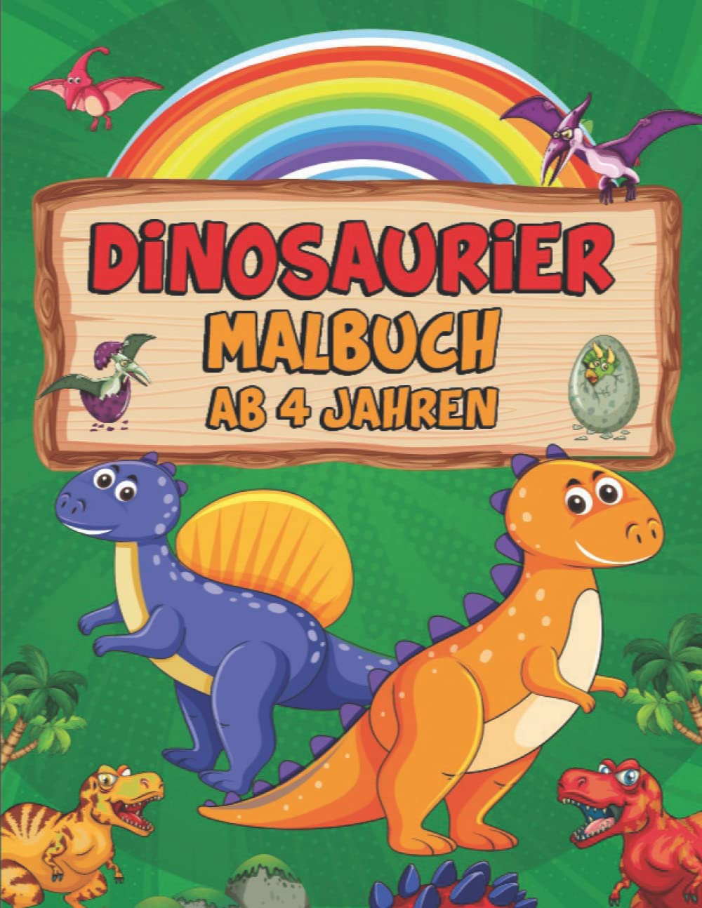 Dinosaurier Malbuch: Dino Ausmalbuch für Kinder ab 4 Jahren - Für Jungen und Mädchen Mathematics