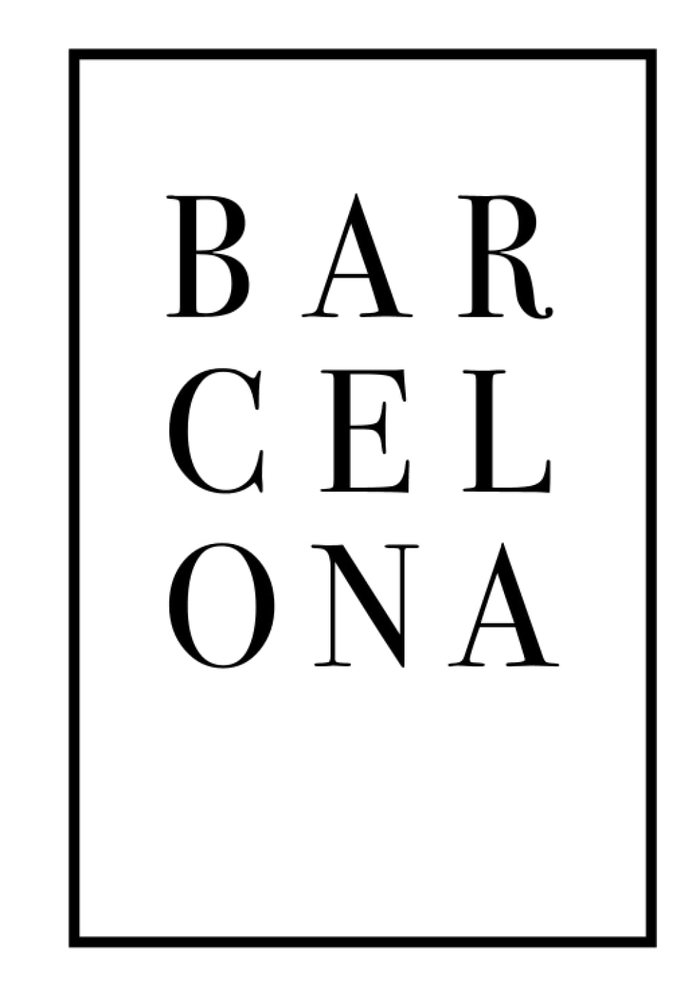Barcelona: A Decorative Book for Coffee Tables, Bookshelves and Interior Design Styling (Cities of the World in Black & White) International