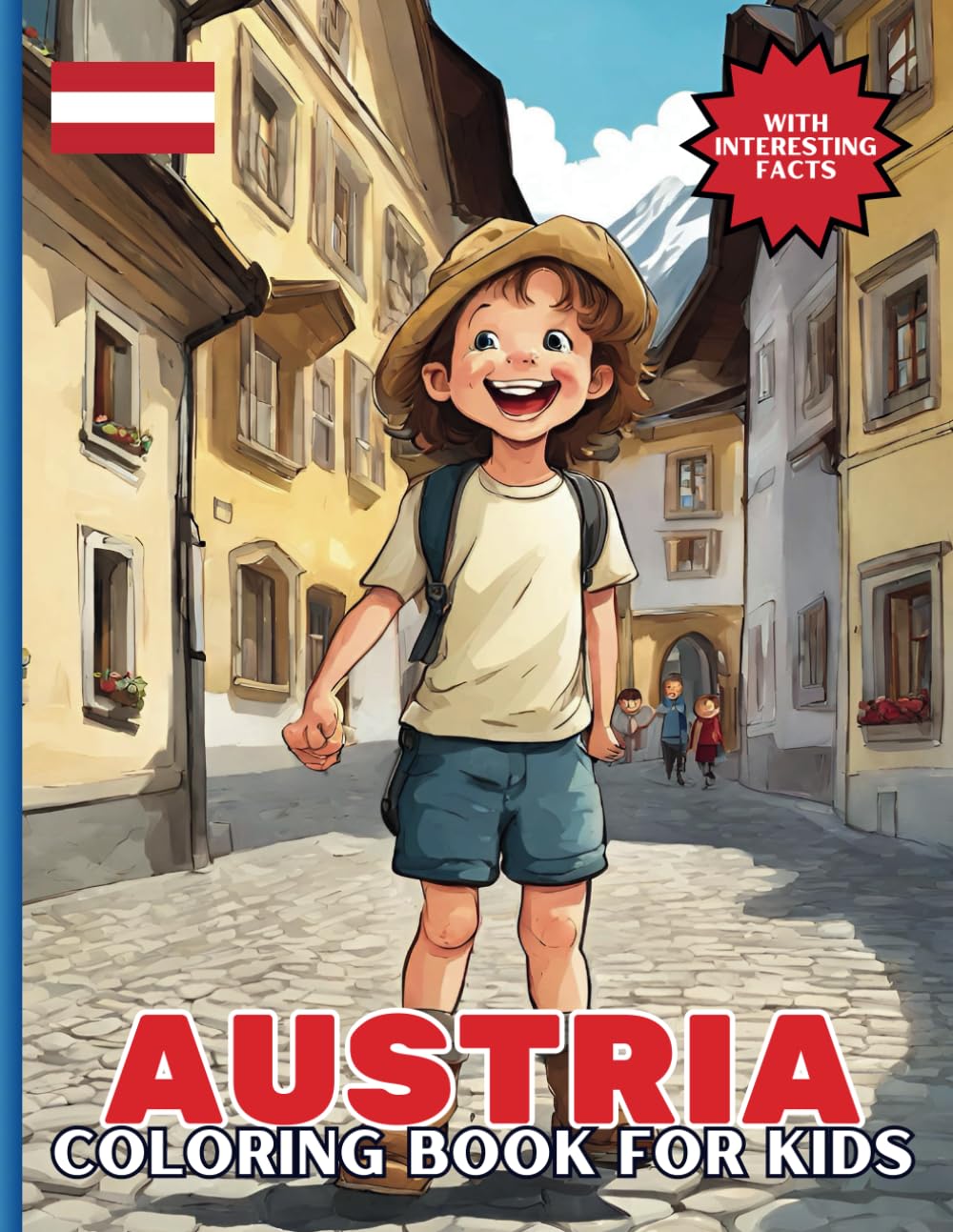 Austria Coloring Book For Kids: With Interesting Facts Non-fiction