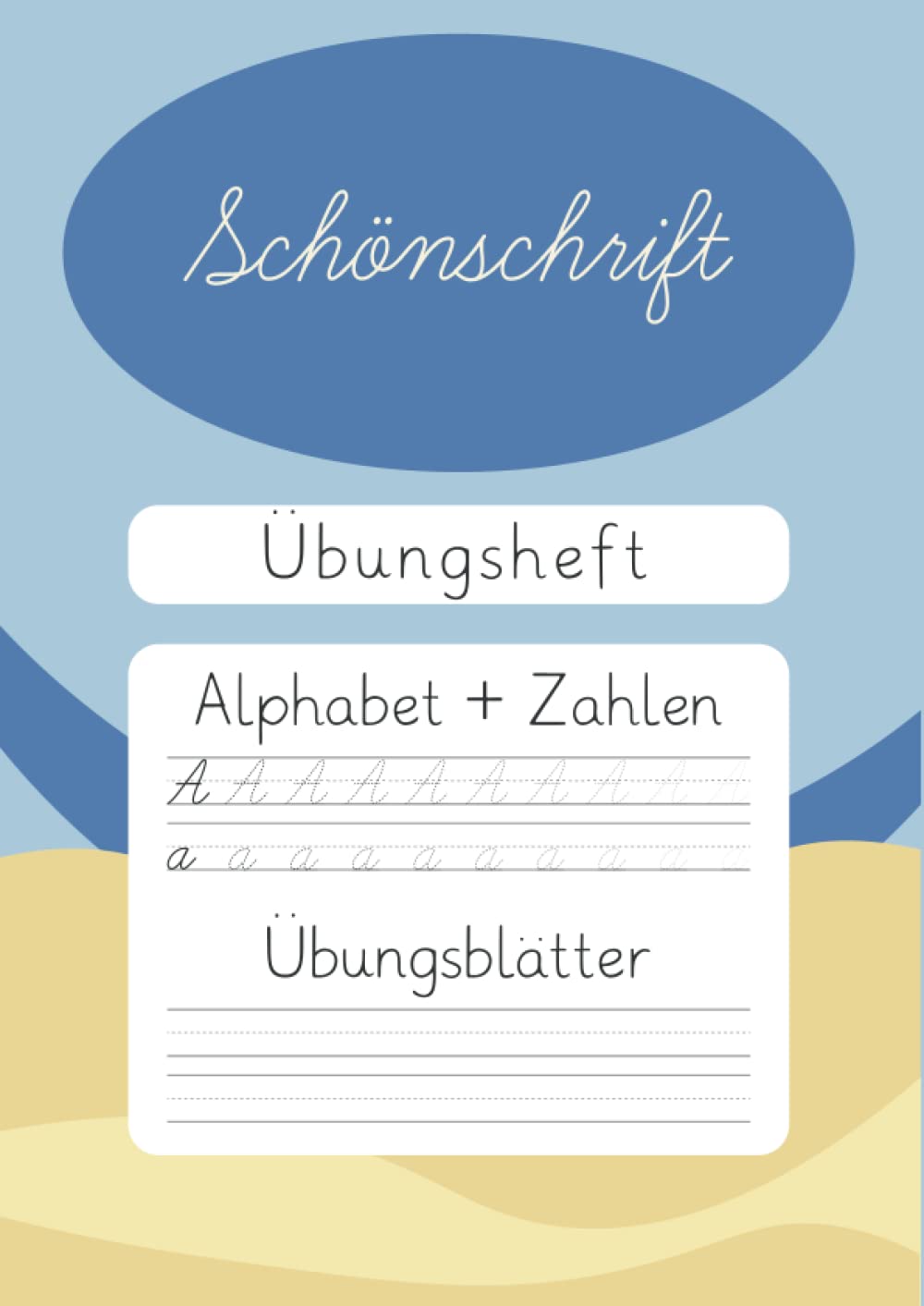 Schönschrift Übungsheft: Groß- und Kleinbuchstaben | Blanko Übungsseiten | 137 Seiten Reading Aloud & Learning to Read