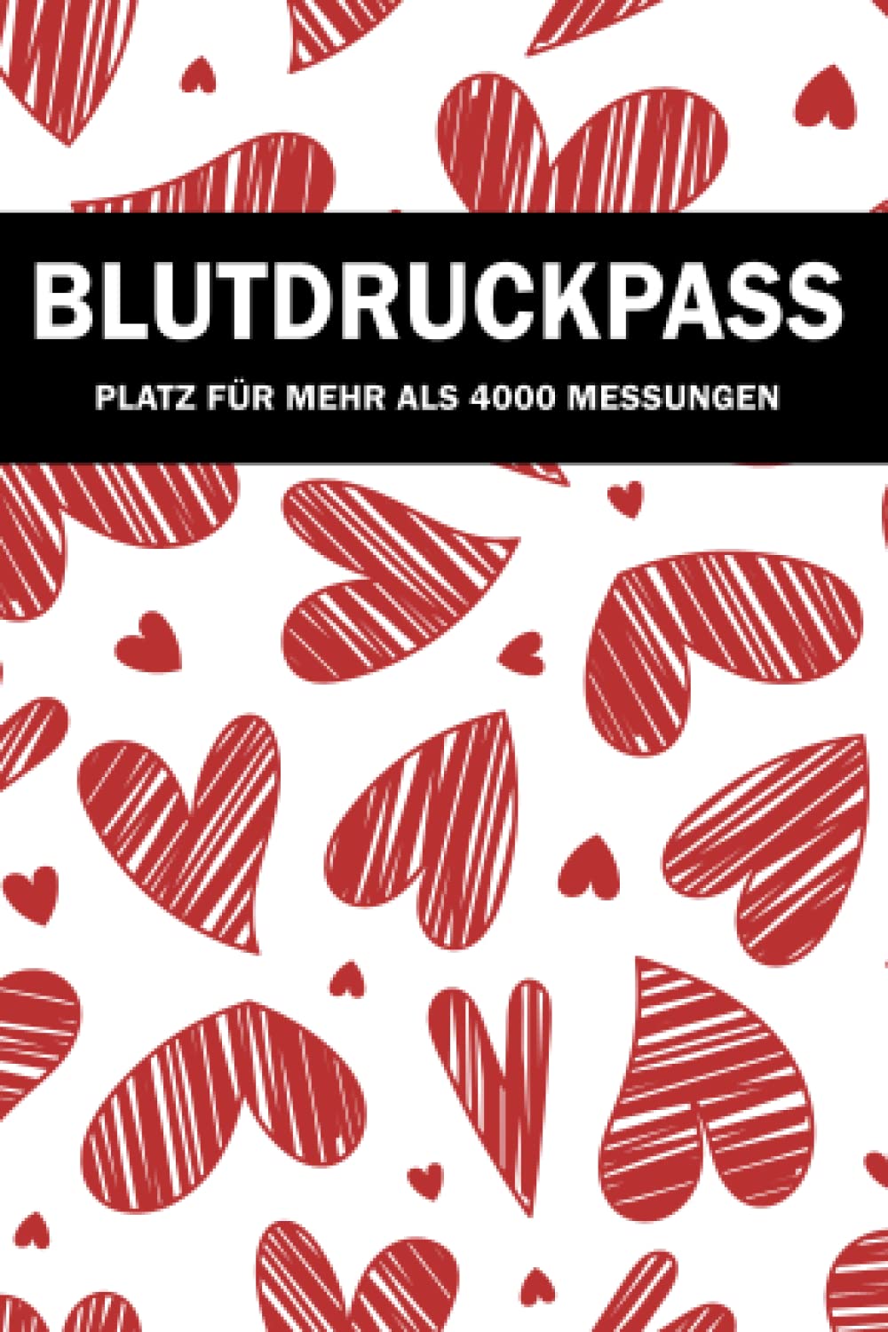 Blutdruckpass: 2 Jahre Blutdrucktagebuch zum Tracken Ihrer Blutdruck Werte und dem Puls - Blutdruckpass klein a6 Books