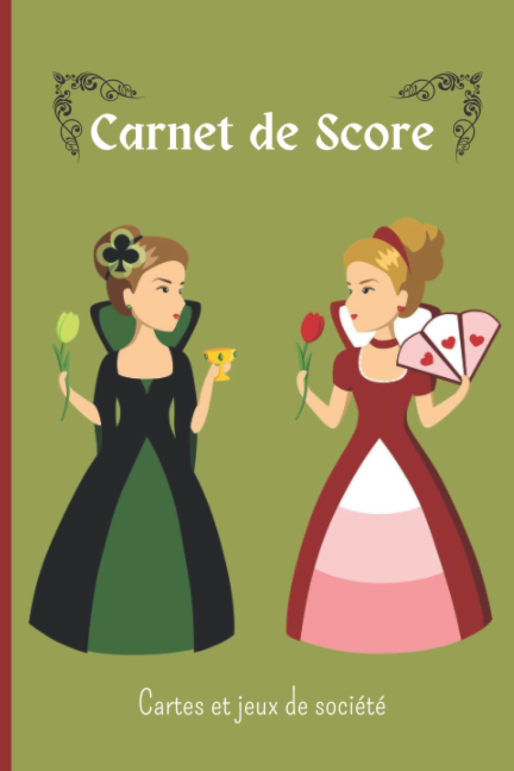 Carnet de Score Cartes et jeux de société: Carnet score jeux cartes et société 100 pages tableaux préremplis book