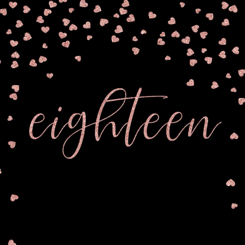 eighteen 18 Gästebuch Geburtstag mit Fragen rosegold zur Volljährigkeit: Geburtstagsgästebuch zum ausfüllen auf 102 Seiten für 50 Gäste Non-fiction