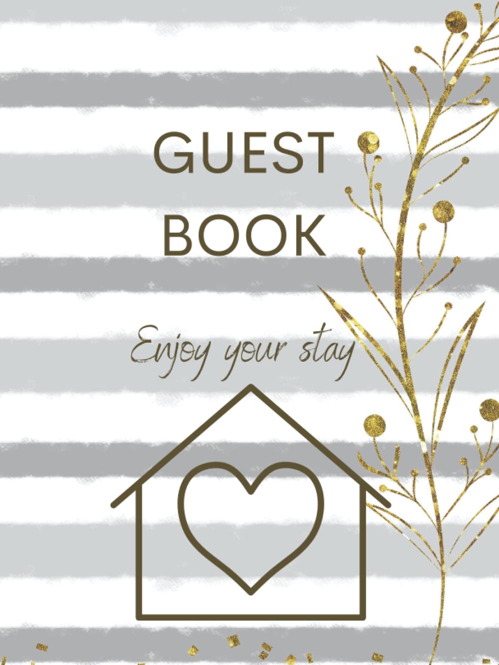 Guest Book: A sleek designed holiday guest book. Travel Guides