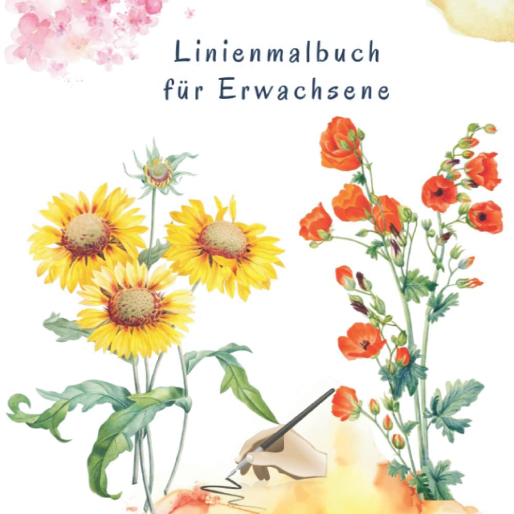 Linienmalbuch für Erwachsene: Das umgedrehte Aquarell Malbuch Rückwärtsausmalbuch Kreative Geschenkidee inverses Malen Film, Art & Culture