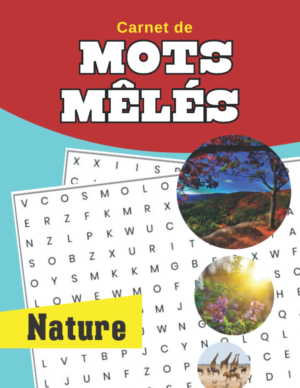 Carnet de Mots mêlés Nature: livres des mots cachés | thème nature | avec solution book