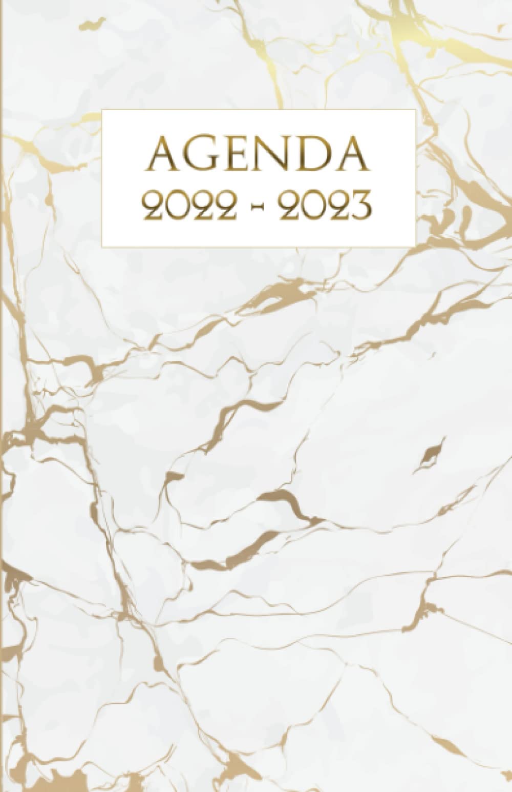 Agenda 2022-2023: Organiseur Scolaire 11 Mois (septembre 2022 / juillet 2023) Pour Étudiants Collège, Lycée - Planificateur journalier 1 jour par page | Couverture marbre blanc. Non-fiction