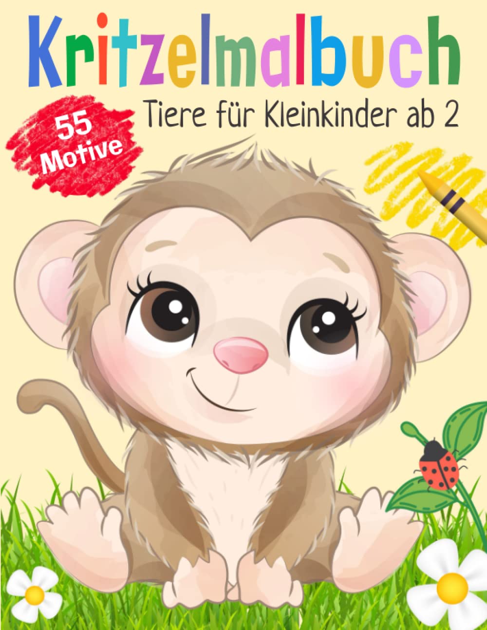 Mein erstes großes Kritzelmalbuch Tiere für Kleinkinder ab 2 Jahre: Ausmalbuch mit 55 süßen Tier-Motiven für Mädchen und Jungen im Vorschulalter Novels & Short Stories