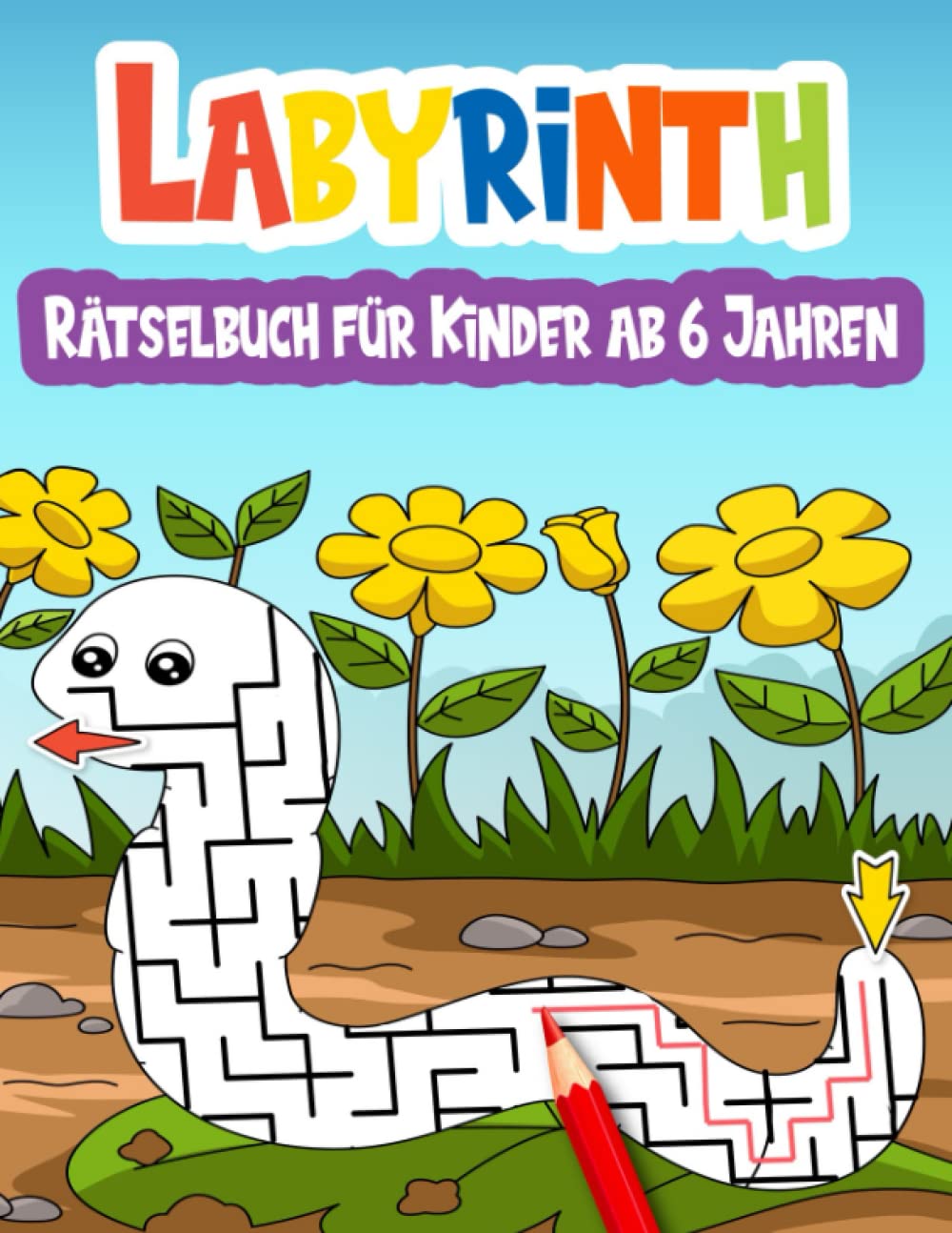 Labyrinth Rätselbuch für Kinder ab 6 Jahren: 90 lustige Labyrinthe mit Lösungen book