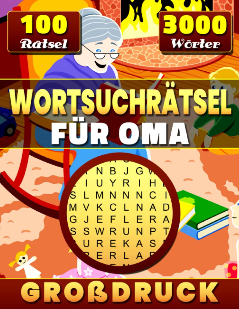 Wortsuchrätsel für Oma - Großdruck: Senioren 100 Wortsuchrätseln in Großer Schrift - Oma's Rätselbücher (Rätselheft Oma) Leisure & Fun