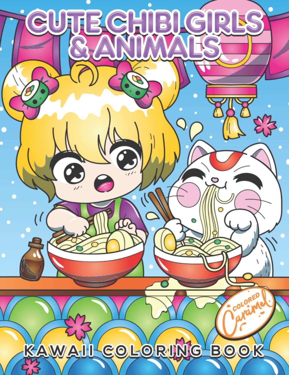 Cute Chibi Girls and Animals Kawaii Coloring Book Hobbies & Crafts