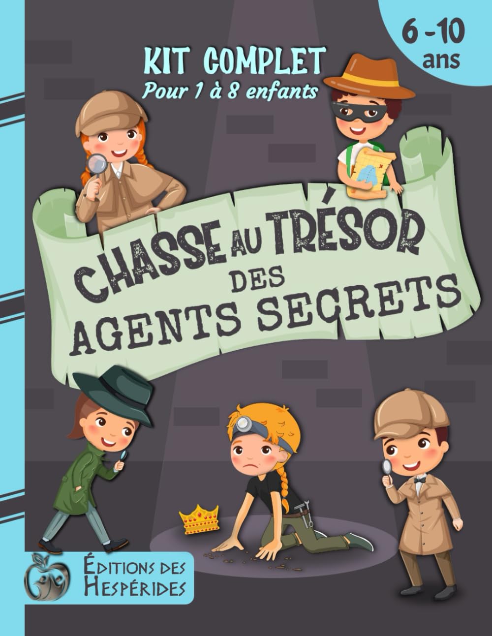 Chasse au trésor des agents secrets: kit complet | Pour enfants de 6 à 10 ans | Idéal pour une fête d'anniversaire (Chasse au trésor pour les enfants) Manga