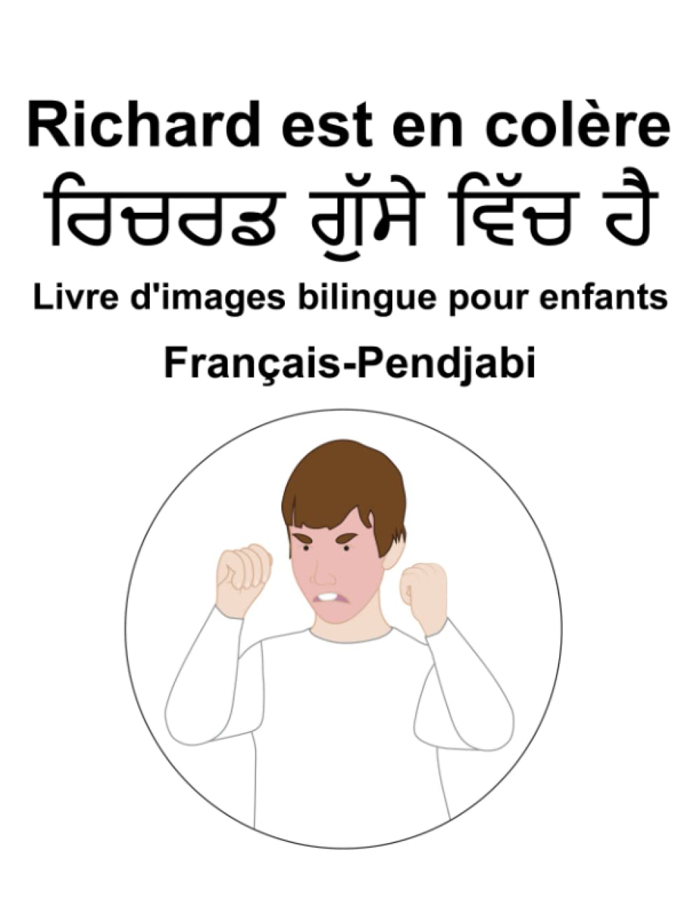 Français-Pendjabi Richard est en colère Livre d'images bilingue pour enfants book