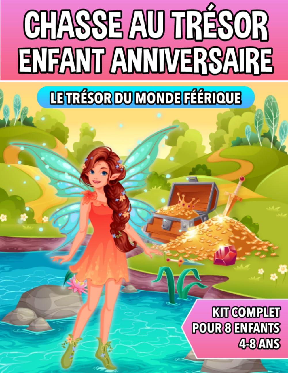 Chasse au Trésor Enfant Anniversaire - Le Trésor du Monde Féérique: Kit Complet pour Enfants de 4 à 8 ans - Carte au Trésor, Énigmes, Invitations et Certificats - Tout Compris! Tiptoi & Games
