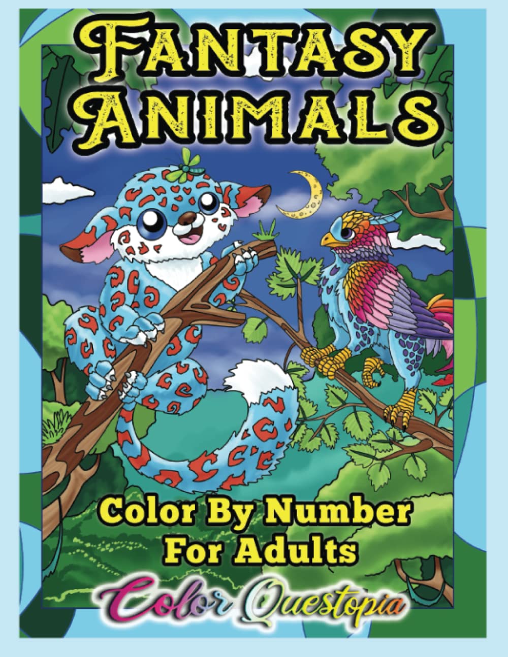 Fantasy Animals Color By Number for Adults: Cute Beautiful Mythical Creatures Coloring Book Film, Art & Culture