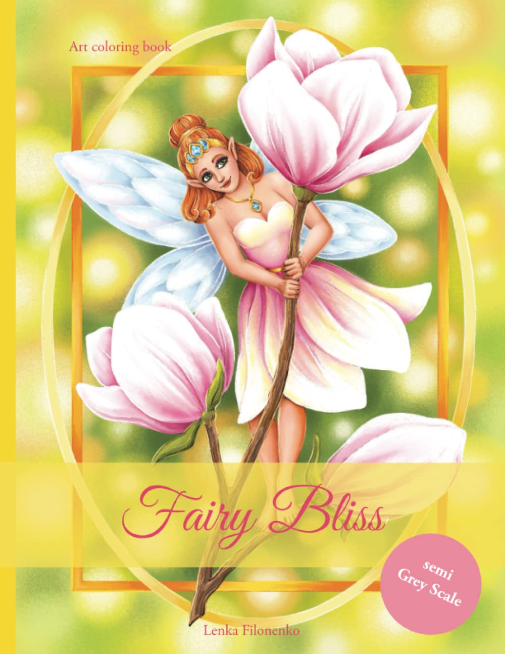 Fairy Bliss: semi Grey scale coloring book Film, Art & Culture
