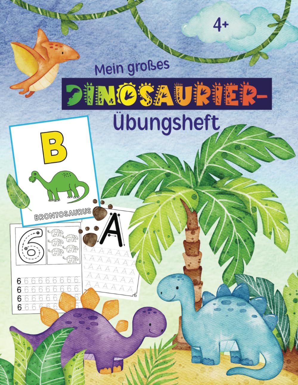 Vorschule Übungsheft Dino - Buchstaben und Zahlen schreiben lernen und Dinosaurier ausmalen - Startklar für den Schulanfang: Dino ABC Malbuch und ... für die Vorschule und Grundschule) Film, Art & Culture