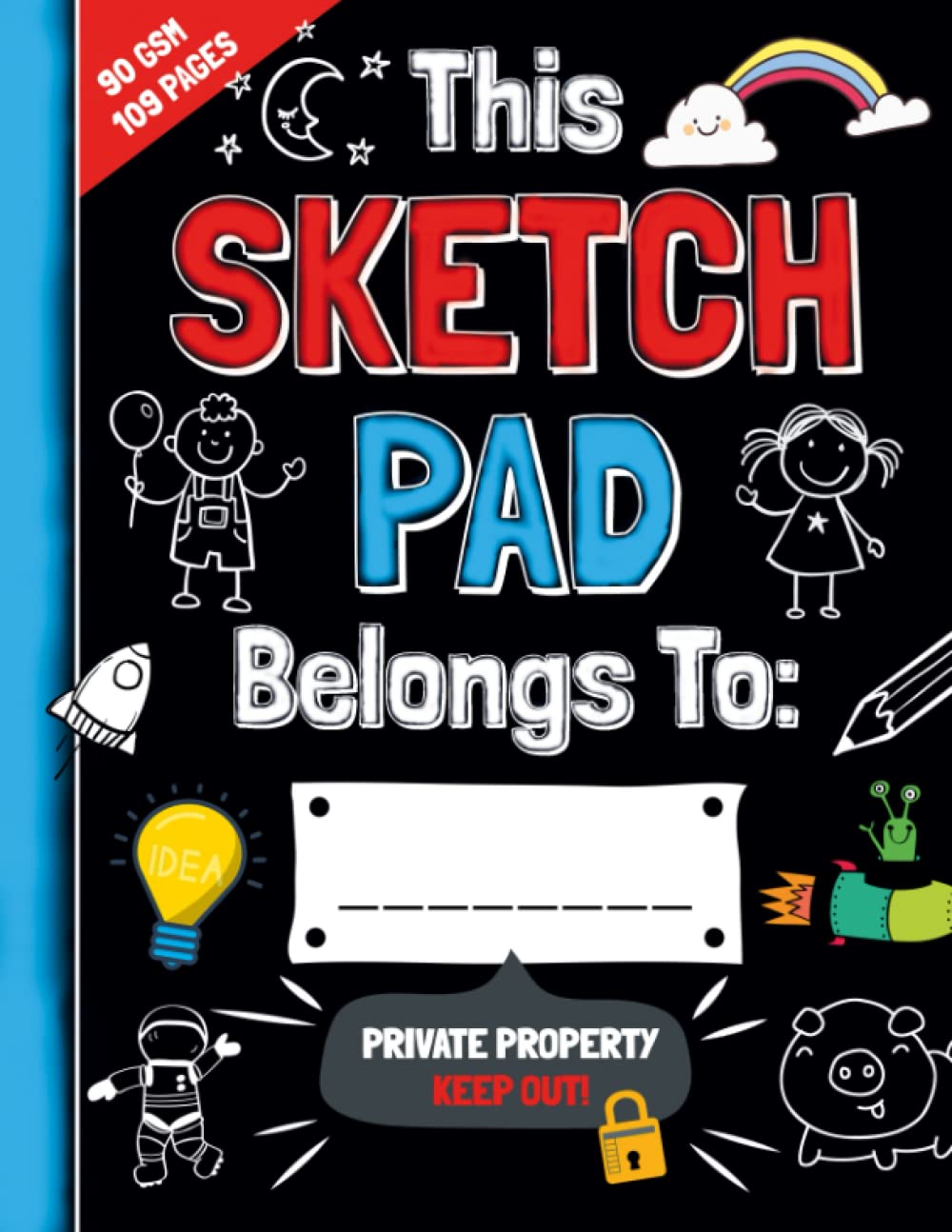 The Best Sketch Pad For Kids With Creative Ideas: Make Your Child an Inspired Artist Thanks to this Fun Drawing Book Contains Premium Paper with Inspiring Doodles Arts & Music