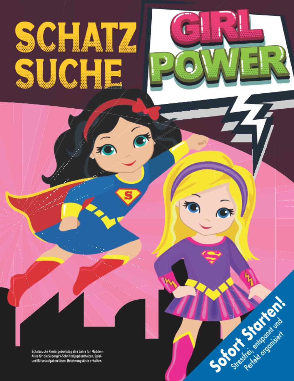 Schatzsuche Kindergeburtstag ab 6 Jahre für Mädchen: Alles für die Supergirl-Schnitzeljagd enthalten. Spiel- und Rätselaufgaben lösen. Belohnungskiste erhalten. (Bravo Schatzsuche) Lifestyle