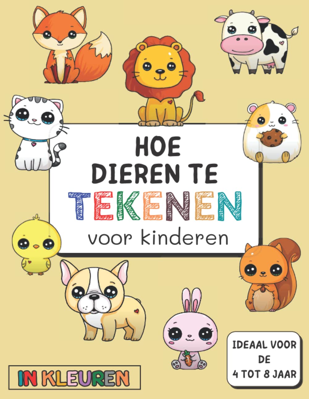 hoe dieren te tekenen voor kinderen - 4 tot 8 jaar: Een kleurrijk boek om stap voor stap te leren. book