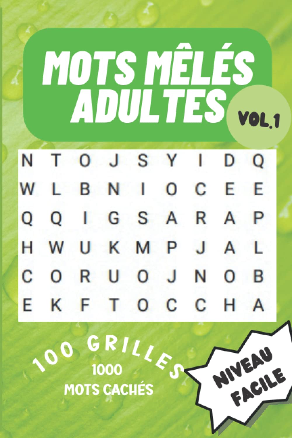 Mots mêlés Adultes Vol.1 Niveau facile - 100 grilles 1000 mots cachés: Livre au format de poche de 100 grilles de mots cachés en gros caractères avec solutions. Cadeau idéal. Computer Science