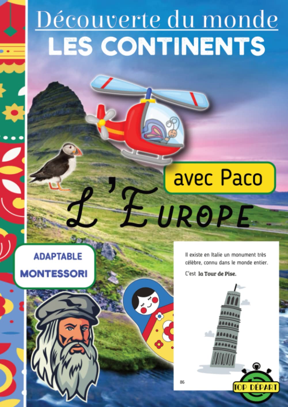 Je découvre les continents avec Paco - L'Europe: Cahier de géographie pour Découvrir le Monde, adaptable avec le Matériel MONTESSORI Non-fiction
