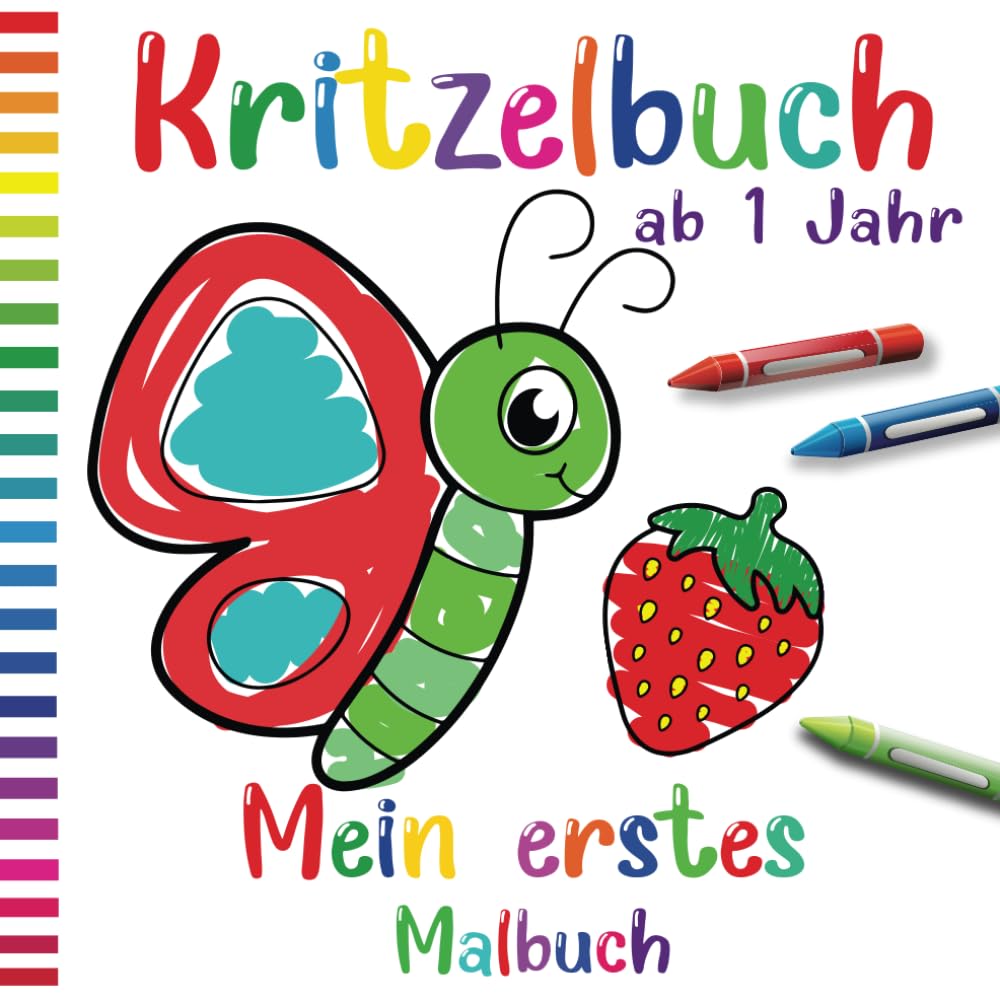 Mein erstes Kritzelbuch ab 1 Jahr: Liebevoll gestaltetes Malbuch für Kleinkinder ab 1 Jahr | Ausmalbuch ab 1 Jahr für Jungen und Mädchen | ideales Geschenk für Kinder zwischen ab 1/2/3/4/5/6 jahr Film, Art & Culture