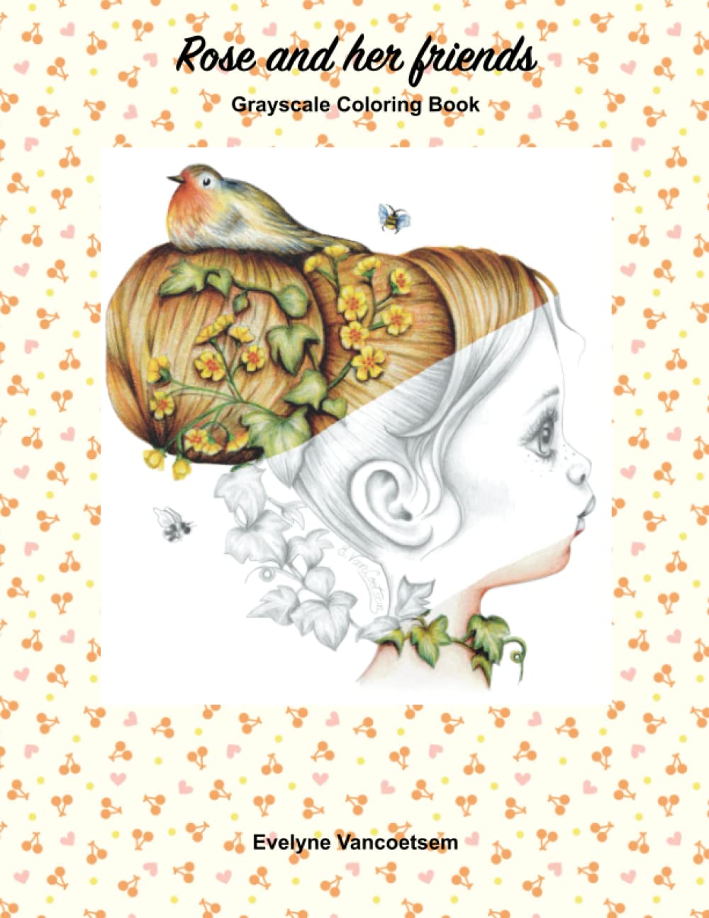 Rose and her friends: Grayscale coloring book book