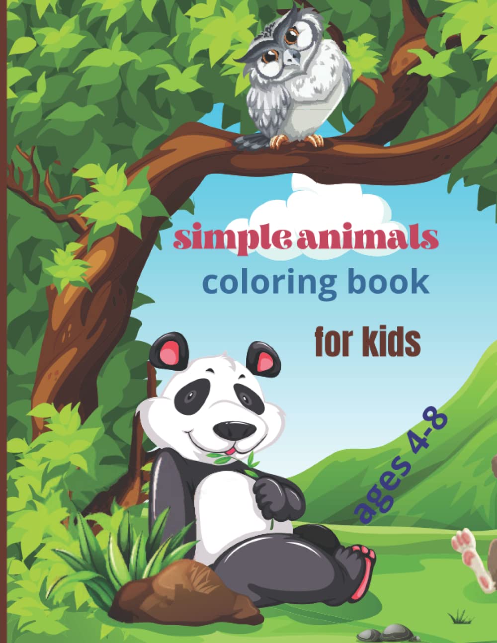 Simple Animals Coloring book For Kids Ages 4-8: This book is a very suitable coloring book for children Film, Art & Culture