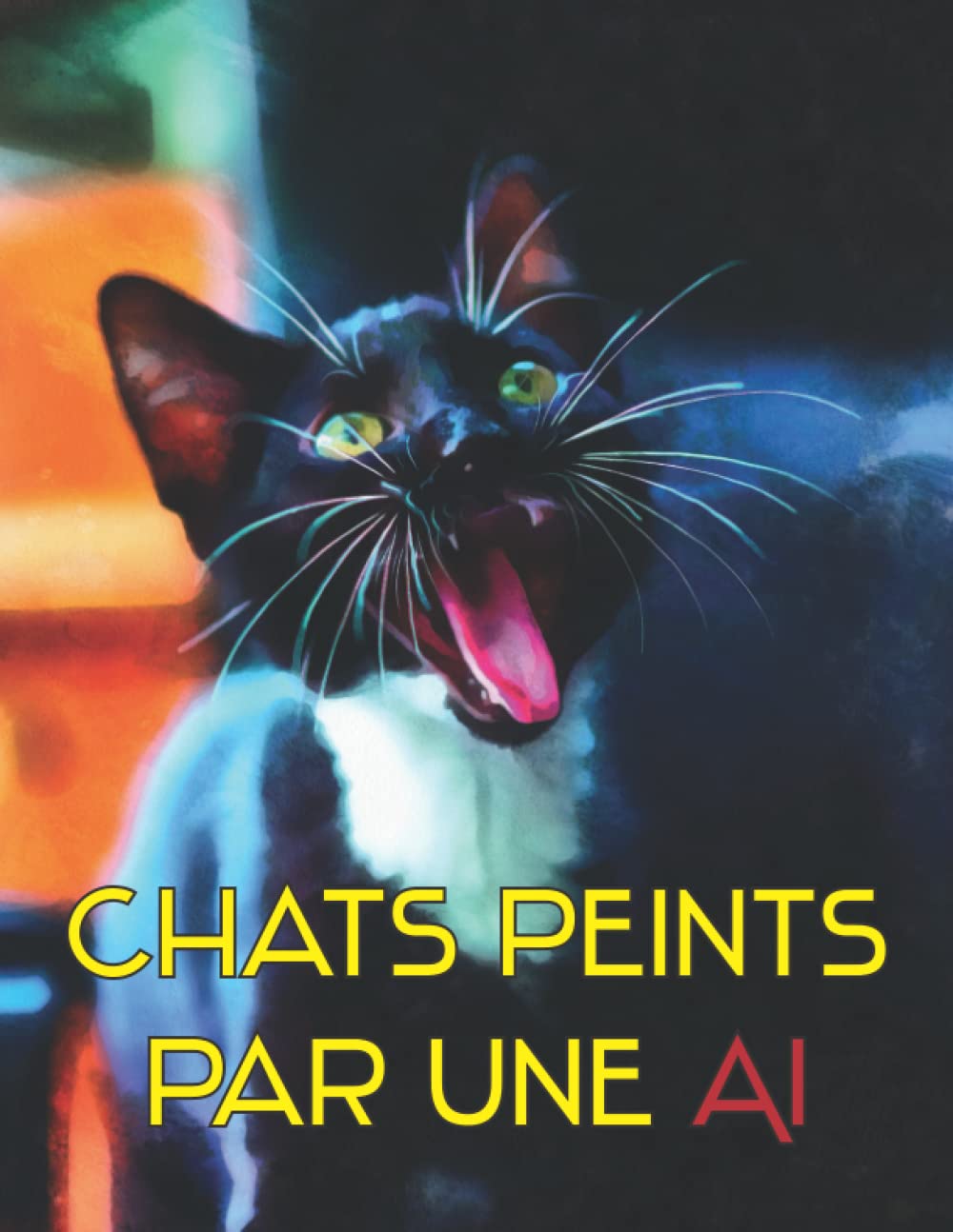 Chats peints par une IA: Livre Photo avec des Images de Chat Créées par une Intelligence Artificielle dans divers Styles Artistiques book