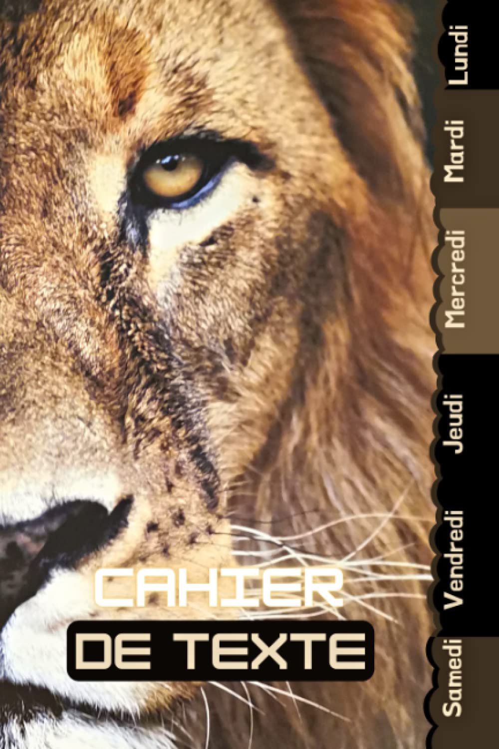 Cahier de Texte: 2022 2023 Lion : avec un intérieur bien organisé pour toutes les matières (Leçons et devoirs) /pour écoliers fille et garçon en ... et tables de multiplication / animaux Learning & Reference