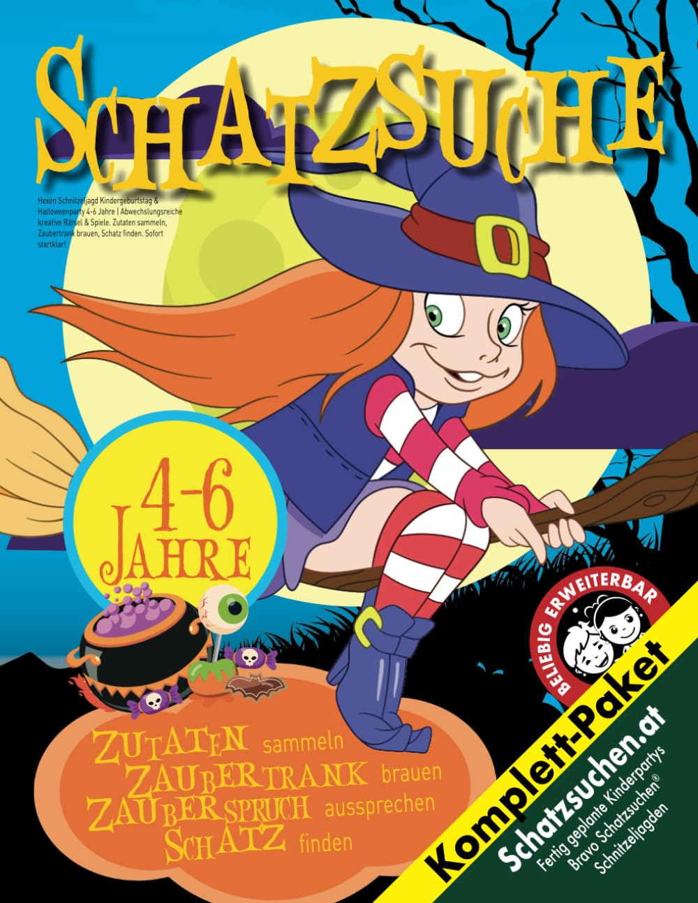 Hexen Schatzsuche Kindergeburtstag & Halloween 4-6 Jahre: Kreative & abwechslungsreiche Rätsel & Spiele. Zutaten sammeln, Zaubertrank brauen, Schatz finden. Sofort startklar! (Bravo Schatzsuche) Manga