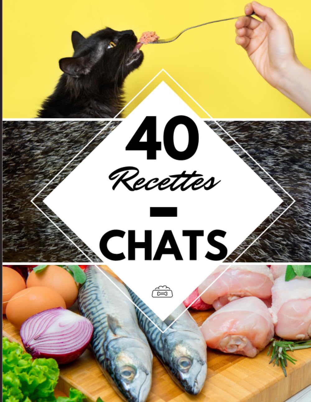 40 Recettes Chats: Livre pour nourrir mon chat sans croquette industrielle - Friandise, biscuit, paté et barf fait maison ! Pets