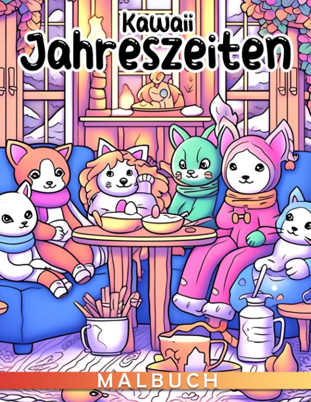 Kawaii Jahreszeiten Ausmalbuch: Für Kinder, um die Rhythmen der Natur zu feiern und über die Jahreszeiten zu lernen Hobbies & Crafts
