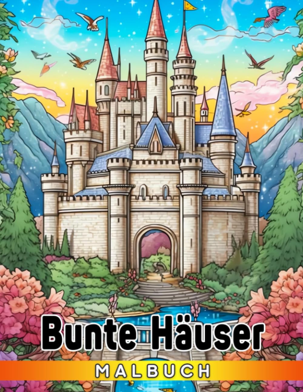 Bunte Häuser: Entdecke die Schönheit und Vielfalt von Häusern beim Ausmalen Hobbies & Crafts