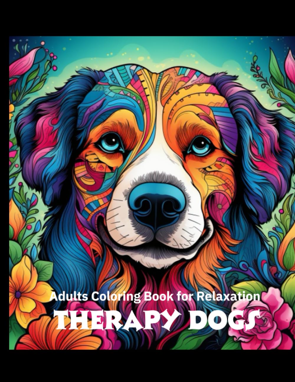 Therapy Dogs: Adult Coloring Book for Calm, Reduce Anxiety , Stress relief /Relax. Great Helps for Depression and Anxiety. Hobbies & Crafts